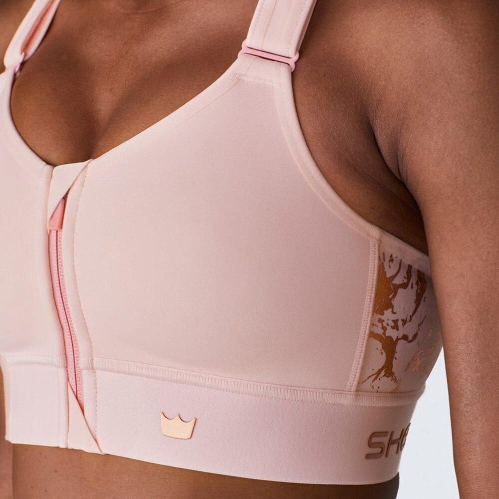 Shefit flex sports bra size small (blush and rose gold)